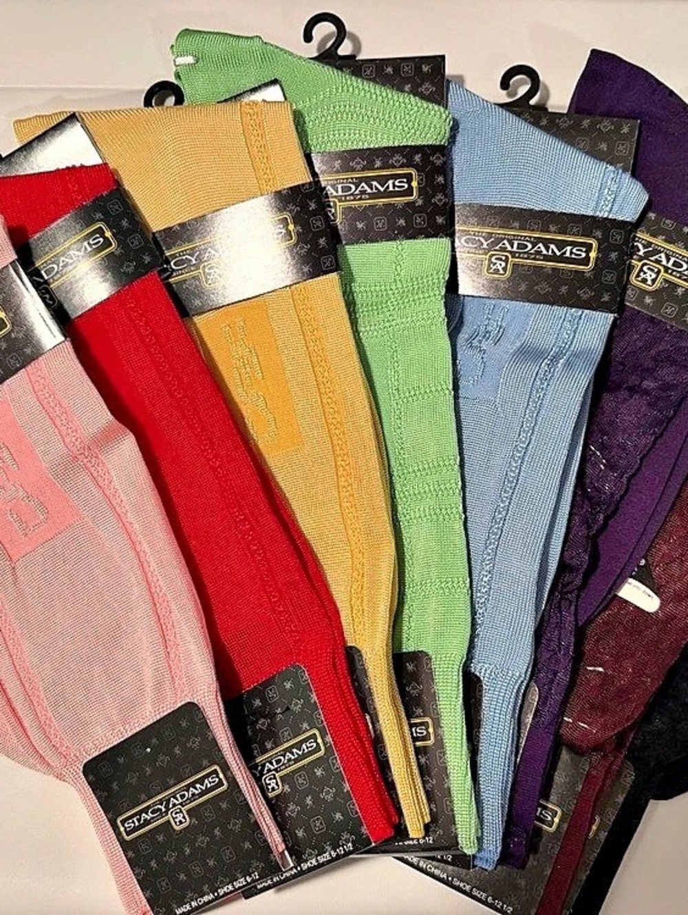 Stacy Adams Men's Dress Socks 8 Pack Size 6-12